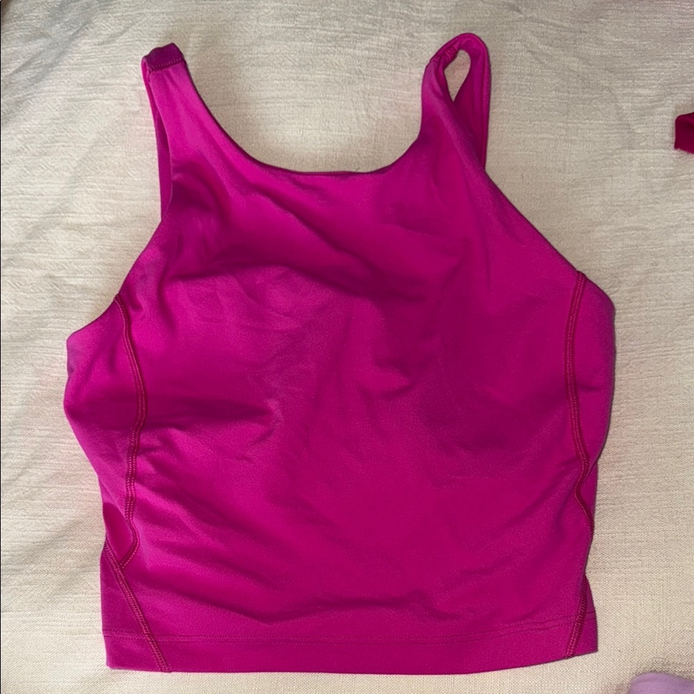 Lululemon sonic pink high neck align tank 4